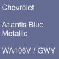 Preview: Chevrolet, Atlantis Blue Metallic, WA106V / GWY.